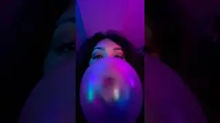 BIG BUBBLE ASMR | blowing a big QUENCH gum bubble noises #bubblegum #bubblemaker