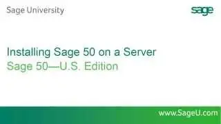 Sage 50 – U S Edition – Installing Sage 50 2016 on a Server