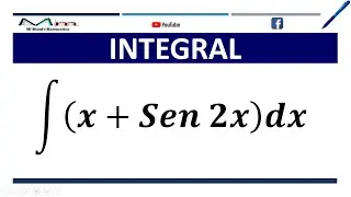 Integral &int;(𝒙+𝑺𝒆𝒏 𝟐𝒙)𝒅𝒙