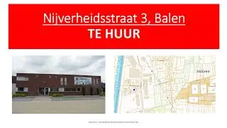 Te Huur: Nijverheidsstraat 3, Balen