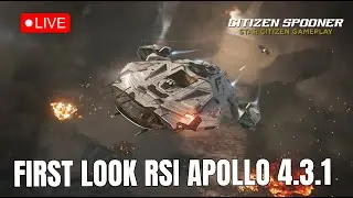 First Look RSI Apollo & PTU Testing : Star Citizen Live | !sherpa !Tobii