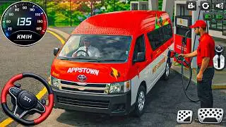 Van Simulator ZT Game: City Town driving pick Passengers & Drive to destination - android gameplay