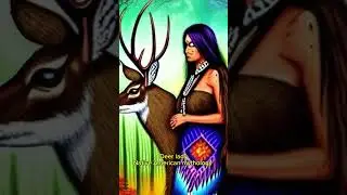 Deer Woman is a supernatural being who caught the eye of mischievous men. #mythology