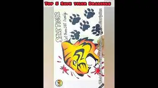 Tiger day poster / Save tiger Drawing / save the strips Drawing #shorts #viral