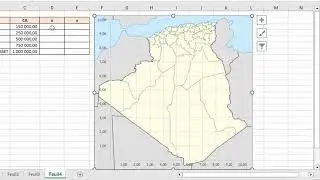 une carte géographique sur excel ✅ excel dz