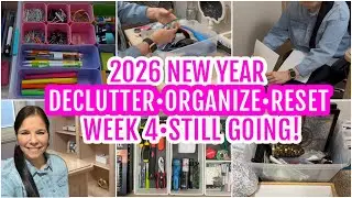2026 New Year Declutter & Organize Series | Week 4 Drawers, Office & Basement Room Reset #Declutter 
