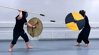 Sparring with simulated iron age gear