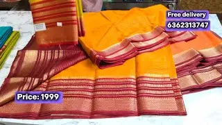 Product: Semi mysore Crape silk saree Freedelivery🚚 Contact:6362313747
