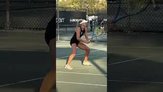 Doubles Net Player Footwork - Maja Pawelska  #tennis #juniortennis #serve #slowmotion #juniorsports