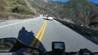 Group motorcycle ride from Crystal Lake to Bridge to Nowhere Trailhead on Dec 28, 2025