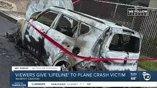 Viewers give 'lifeline' to plane crash victim