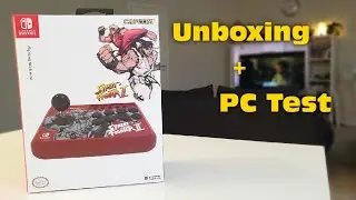 Hori Fighting Stick Mini Street Fighter II Ryu & Ken (Switch) Unboxing + PC Test