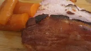 Honey Glazed Ham and Carrots