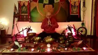 Pratica del mattino con le campane tibetane