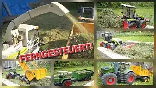 ECHTE Grasernte mit selbstgebauten Maschinen!