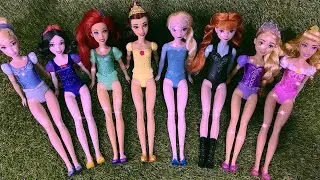 Relaxing ASMR Disney Princess Dolls Unboxing ❄️ Mattel Collection (No Talking)
