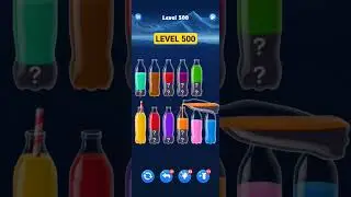 WATER SORT LEVEL 500 (FlyfoxGames) #game #mobilegame #simplegames #puzzlegame #gaming #watersort