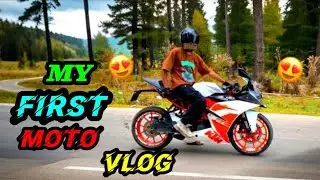 MY FIRST MOTO VLOG 😍 WITH MY BILLO RANI ( KTM RC 200 ) 🥀💖 #myfirstmotovlog #vlogs #ktmrc200 🥰