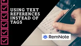 Text References Instead of Tags in RemNote