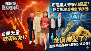 【財經宜&民視財經週日趴】台股天量跌現凶兆!?神話終結還是洗盤？那個男人帶來AI飆風?!輝達菁英級隊友看機器人一檔股?台股農民曆看出-巨星開啟演唱會印鈔機!?創投界流傳40%獲利公式公開!