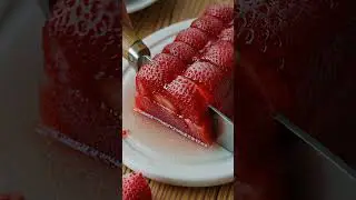 ❄️ Frozen Strawberry ASMR 🍓✨| Satisfying Cracks & Crunch Sounds 🎧 #ASMR #FruitASMR #FrozenStrawberry