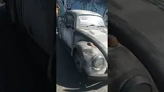 volks fusca olha a essa pintura  muito diferente antigos na area ferrugem na veia #escarabajo #volks