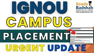 IGNOU Campus Placement Drive On 15 Feb 2023| Urgent Update| Complete Details| JOB PLACEMENT| #ignou