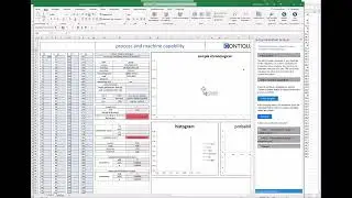 machine capability excel add in - existing templates