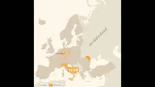 Where are #Moldova #expats living in Europe (2019)? #datavisualization #mapporn #qgis #dataviz