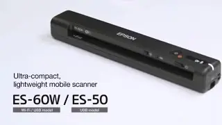 Epson WorkForce ES 60W Wi Fi Portable Sheetfed Document Scanner