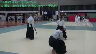 杖捌き　後方取り呼吸投げ