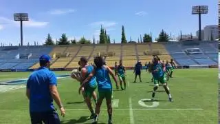 New Zealand Blues train before the last game of the 2017 Super Rugby season