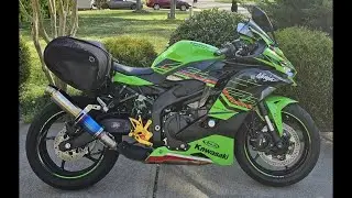 Sound of the Kawasaki ZX4RR in the Appalachians, last ride of 2025, Vcyclnut ECU, LCI retro slip-on