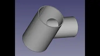 FreeCAD Tutorial 05 Rohr T-St&uuml;ck