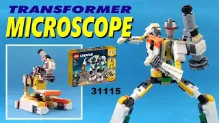 Tutorial: Let's build Transformer Perceptor (Microscope) from LEGO Creator 31115: Space Mining Mech