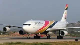 Airbus A340 (00-ABB) - Air Belgium