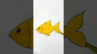 Fish Coloring with Vibrant Colors, Colouring for kids #glitter #color #glitterart #fish