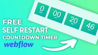 Self Repeating Countdown Timer In Webflow | Self-resetting countdown timer Tutorial | Ayushman Jena