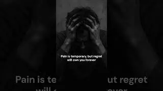 Pain Fades, Regret Stays #NoRegretsLife #PushThroughPain #TemporaryPainForeverPride #AlphaMindset