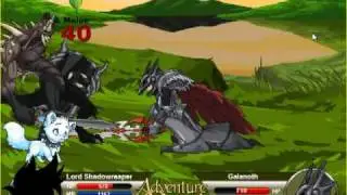 AdventureQuest-Lord Shadowreaper vs Galanoth