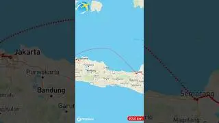Jakarta - Purwodadi (Grobogan Regency) #trending #travel #touring #maps #shorts