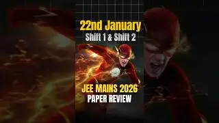🥵TOUGHEST PAPER? | 22 Jan Paper Review | JEE Mains 2026 #jee #motivation