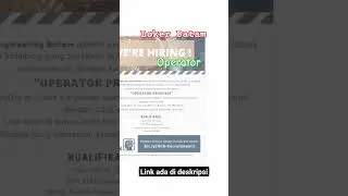 PT. Amtek Engineering Batam Lowongan Operator Loker Batam Hari Ini #short