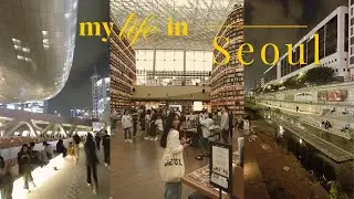 seoul vlog 🇰🇷: checking out starfield library 📚, yonsei university, ddp, old big hit building