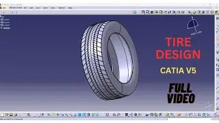 Tyre Design | Catia v5 | Practice Design | Part Modeling | Shaft & Groove | CADWALA