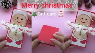 DIY Merry Christmas pop-up Card Making Ideas | How to make Christmas Card for school competition 