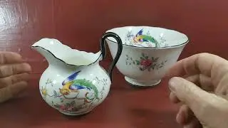 Сахарница и молочник R. H. & S. L. Plant Chelson China 3372