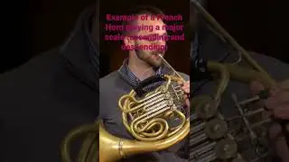 Example of French Horn playing a major scale