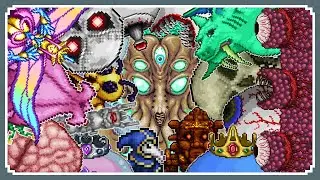 The Terraria 1.4 Master Mode Boss Fight Compilation