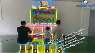 Factory Direct Multi Player Coin Operated Donkey  Day Racing Ticket Redemption Game by HomingGame